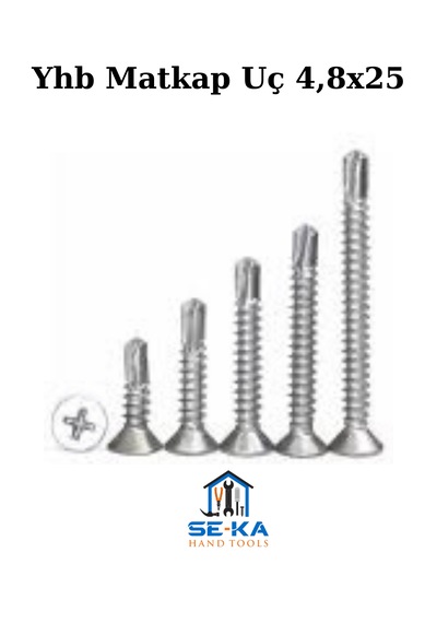 Yhb Matkap Uç 4,8x25 Çinko 200 Adet 4.8 x 25 MM