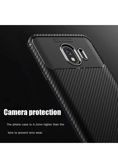 Samsung Uyumlu Galaxy J4 Kılıf Zore Negro Silikon Kapak Siyah