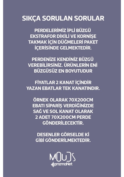 Mosque Tiles 4 Desenli Süet Oturma Odası Salon Fon Perde Baskılı Ekstrafor Büzgü 2 Kanat Prd-1087 Çok Renkli