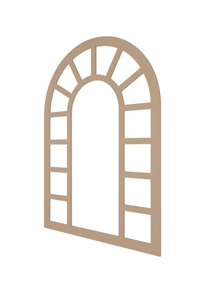 Tr Ev Dekorasyonu Dekoratif Çerçeve 65x100 Cm Duvar Aynası 18 Mm Ham Mdf Genel