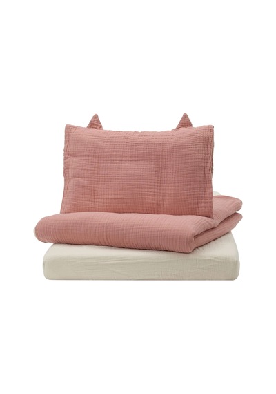 Ikea Guldvavare Tek Kişilik Nevresim Takımı 110 X 130 Cm Bej - Pembe