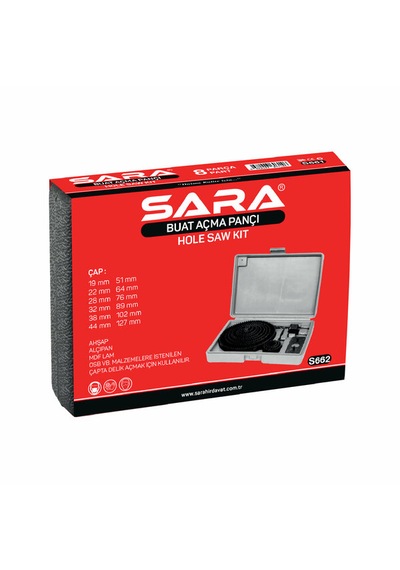 Sara S662 Buat Açma Panç Seti 16 Parça, 19-127 Mm