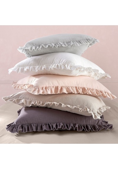Maki Home Pamuklu Yavru Ağzı Fırfırlı 2 Adet 50x70 Yastık Kılıfı