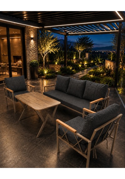 Miray Cappuccino Metal 311 Masalı Antrasit Balkon Bahçe Oturma Grubu Minderli Metal Bahçe Mobilyası Takımı Miray Cappuccino Metal 311 Masalı Antrasit Balkon Bahçe Oturma Grubu Minderli Metal Bahçe Mobilyası Takımı