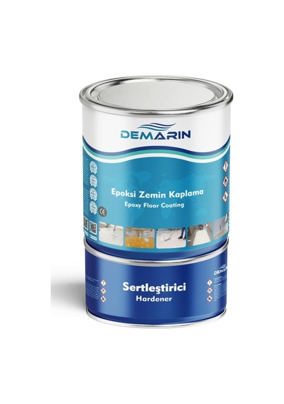 Epoksi Zemin Kaplama Beyaz 1 Kg Takım Solventsiz