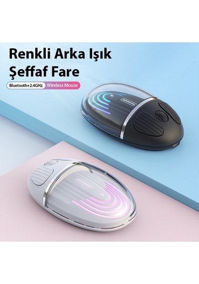 Dux Ducis CM Series Kablosuz Bluetooth Şeffaf Mouse
