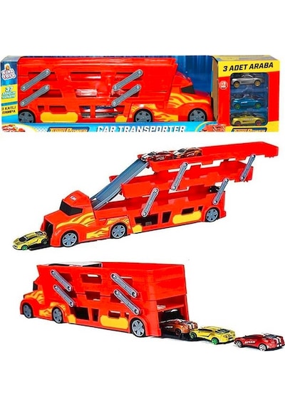 King Toys TKM-1032 3 Katlı Araçlı Tır Seti
