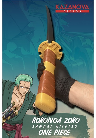 Kazanova Design Zoro Sandai Kitetsu Katlanabilir Katana Figür 98 Cm One Piece Anime Cosplay