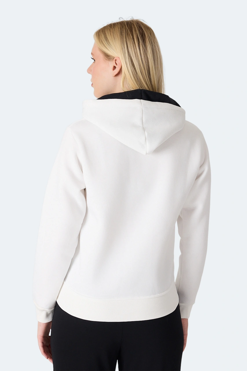 Slazenger Mısty I Kadın Ekru Sweatshirt Ekru