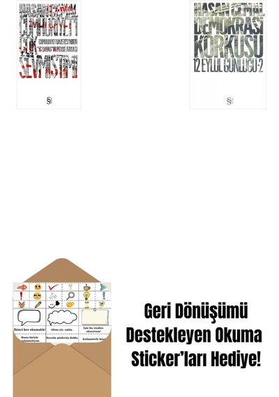 Cumhuriyet'i Çok Sevmiştim + Demokrasi Korkusu + Okuma Sticker'ları
