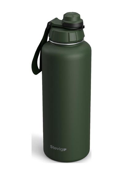 1 Hand Leak-proof Sızdırmaz Çelik Termos 1500 Mililitre Green St-252 Çok Renkli