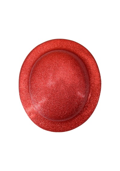 Simli Melon Şapka, 27cm X 7cm X 1 Adet - Kırmızı