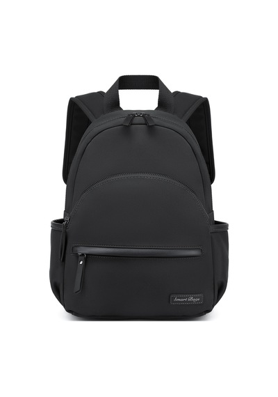 Smart Bags Siyah Twill Dimi Kumaş Orta Boy Günlük Kadın Sırt Çantası