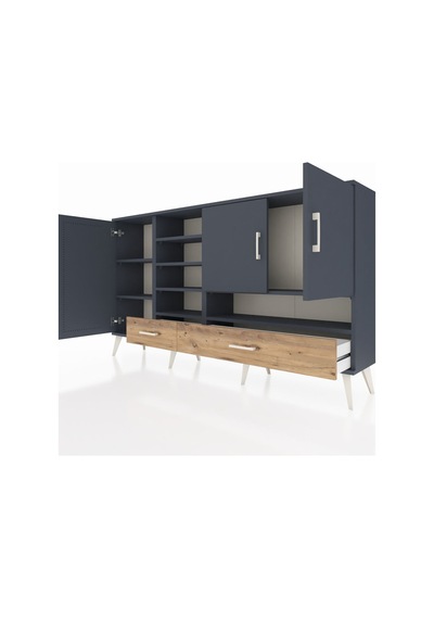 Arges Konsol 8 Raflı 2 Çekmeceli 3 Kapaklı 176x30x99 Antrasit-antrasit/çam Antrasıt/atlas Çam - Antrasıt Arges Konsol 8 Raflı 2 Çekmeceli 3 Kapaklı 176x30x99 Antrasit-antrasit/çam Antrasıt/atlas Çam - Antrasıt