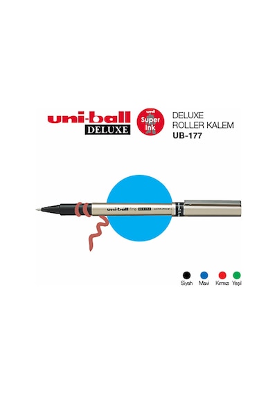 Uni-Ball Ub-177 Kırmızı Fine Deluxe  Kalem