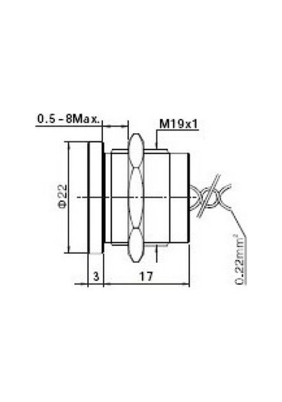 19Mm Metal Piezo Buton Dokunmatik Ip68
