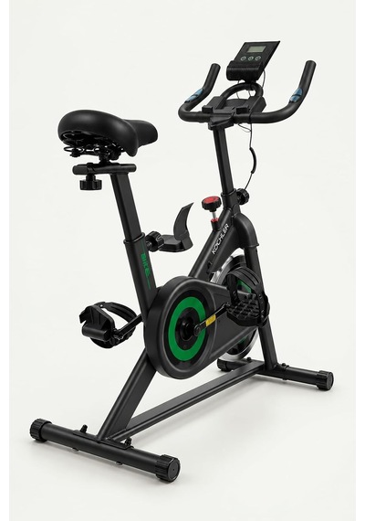 Spin Kondisyon Bisikleti 4 Kg Volanlı, Ayarlanabilir Dirençli Egzersiz Bisikleti Yeşil Genel
