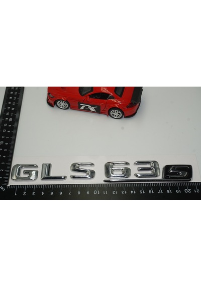 Benz GLS 63S Bagaj Krom Metal 3M 3D Yazı Logo