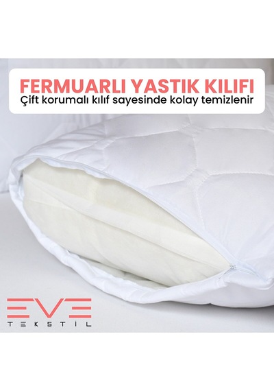 Eve Tekstil 2 Adet Diamond Plus Kapitone Yastık