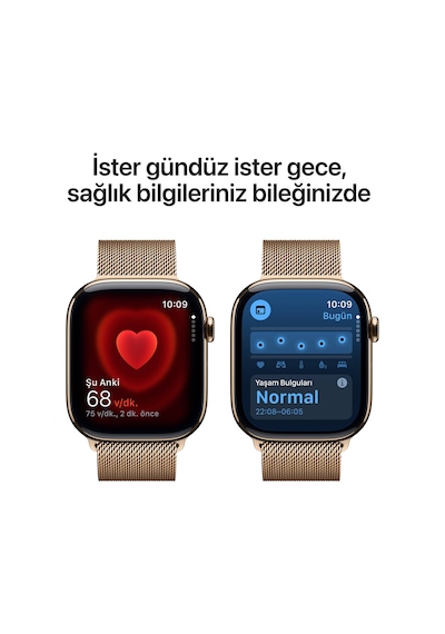 Apple Watch Series 10 GPS + Cellular 42 MM Titanyum Kasa Milano Loop Akıllı Saat (Apple Türkiye Garantili)