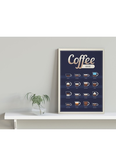 Bk Home Coffee Tasarımlı Kanvas Tablo 30X50Cm-24 (512116136)