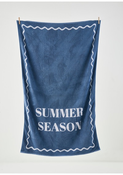 Bella Maison %100 Pamuk Summer Season Plaj Havlusu Lacivert 90x150 Cm Lacivert