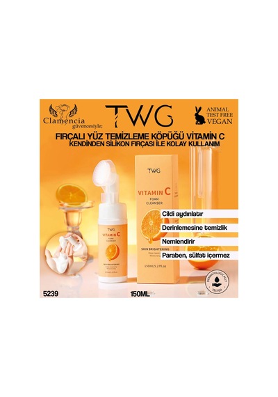 Fırçalı Yüz Temizleme Köpüğü 150ml C Vitamini