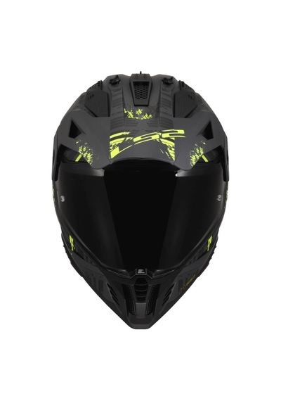 Ls2 Pıoneer 2 Crazy Matt Black Yellow Renkli