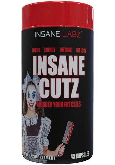 Insane Labz Insane Cutz Intense Cuts Fat Burner Men Women Thermogenic Weight Loss Appetite 45 Caps Aromasız
