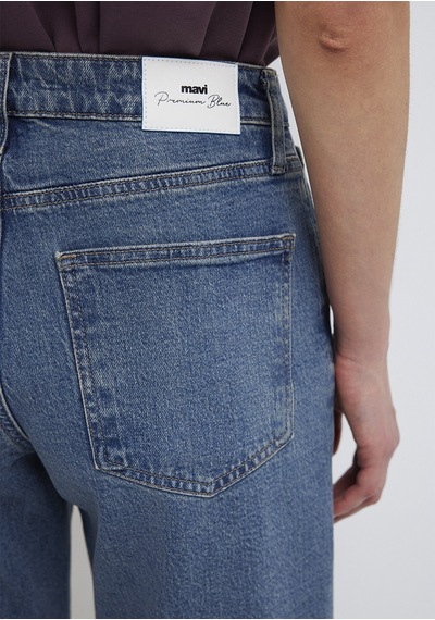 Mavi - Leila Premium Blue Puslu Koyu Mavi Jean Pantolon 1010600-a1572 Mavi - Leila Premium Blue Puslu Koyu Mavi Jean Pantolon 1010600-a1572