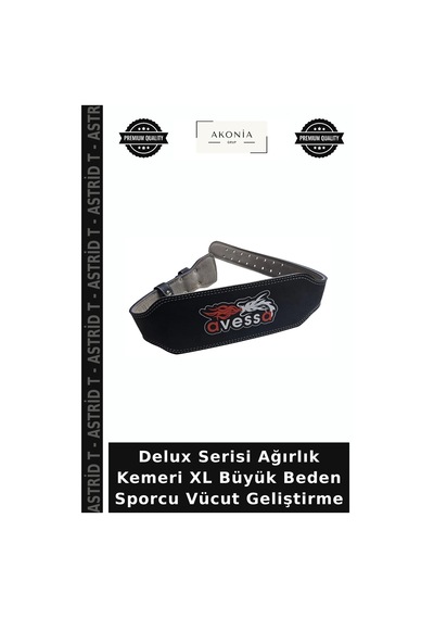 Delux Serisi Ağırlık Kemeri Xl Büyük Beden Sporcu Vücut Geliştirme