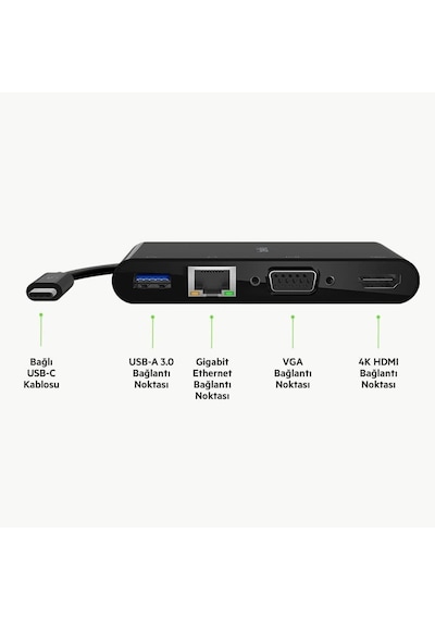 Belkin Avc005btbk Usb-c Multimedia Adaptörü