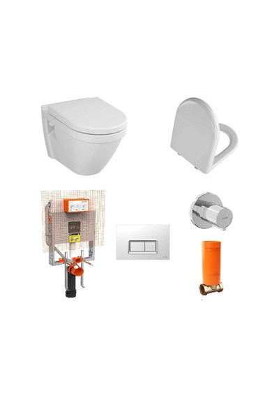 Vitra S50 Asma Klozet 48 Cm+kapak+vitra Gömme Rezervuar Set Diğer