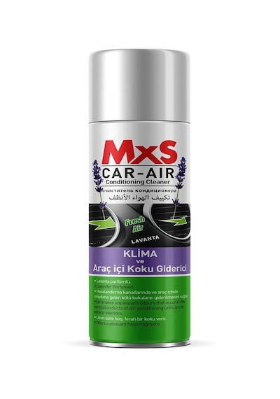Mxs Araç Klima Temizleme Sprey Fresh 200Ml Bomba-Koku Seçenekli Klima Temizleyici Limon 200Ml