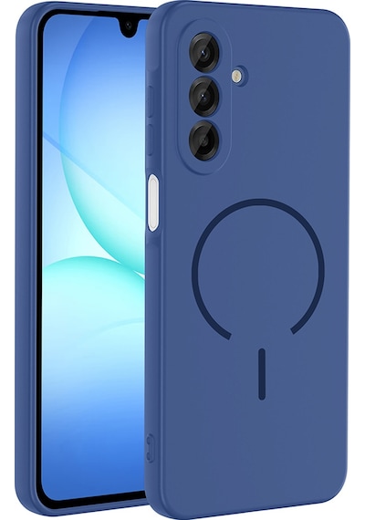 Adige Samsung Uyumlu Galaxy A17 Kılıf Silikon Meta Araç Tutucu Özellikli