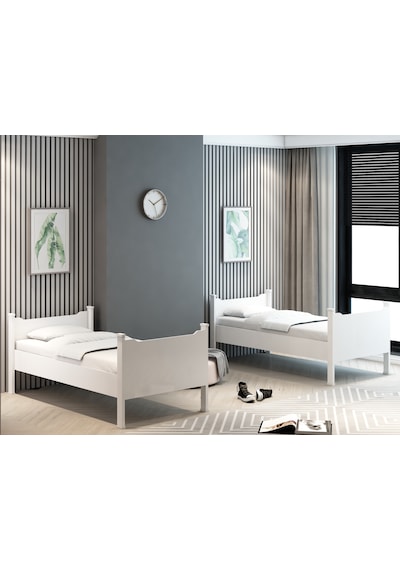 Afilli Ayrılabilen Tamamı Mdf Ranza Beyaz 90x190 R1005