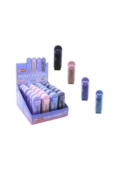 Bak Gel Al Kalpli Sürgülü Silgi Mikro Pastel Tonlu Silgi Kalem Uçlu Pratik Silgi, Maket Bıçağı Silgi - Bgasilgi011