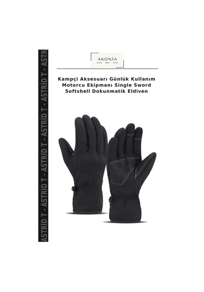 Astrid T Kampçi Aksesuarı Günlük Kullanım Motorcu Ekipmanı Single Sword Softshell Dokunmatik Eldiven Çok Renkli
