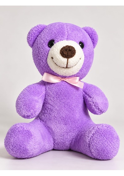 Mor Ayıcık 20 Cm Kişiye Özel Peluş Oyuncak İsimli Ve Özel Tasarım