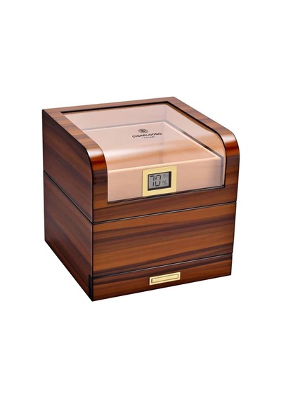 Cigarloong Camlı Katlı Humidor Puro Kutusu Tiger Desen 100s