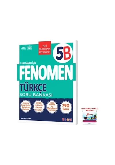 Fenomen 2025-2026 5. Sınıf Türkçe Soru Bankası B Seviyesi %100