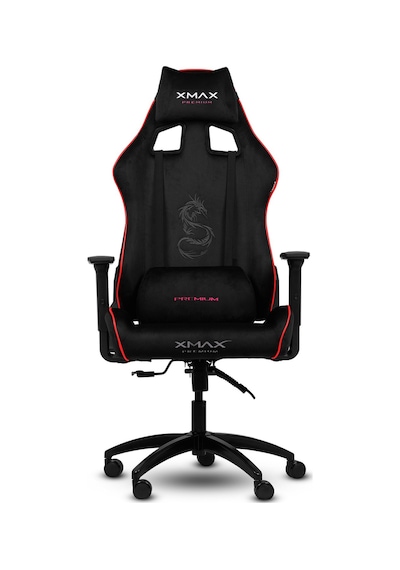 Rio Pus Balerion Terletmez Kadife Kumaş Siyah Gaming Oyuncu Koltuğu -10 Siyah