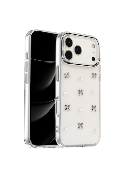 Newface Apple İphone 17 Pro Fiyonk Desenli Kapak - Desen 8 Şeffaf
