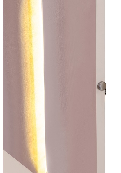 Demonte Baza Seti, Nox Ledli Tek Kişilik Baza Başlık Seti - İkili Set, Pembe - 100x200 Cm 100 x 200