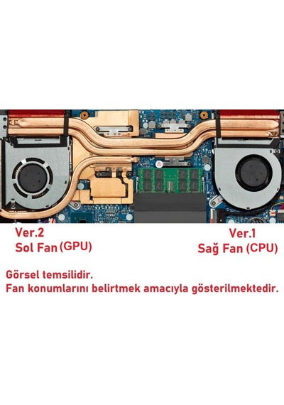 Asus Uyumlu Tuf Fx505 Fx505D Fx505G Fx505Dt Notebook Gpu Fan