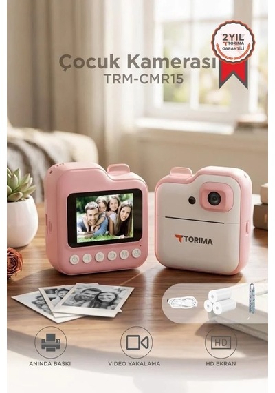 Delux Serisi Dijital Fotoğraf Makinesi Cmr15 Pembe Akıllı Cihaz