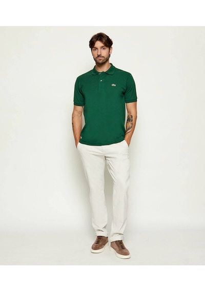Lacoste Erkek Klasik Pike Kumaş Polo T-shirt Koyu Yeşil