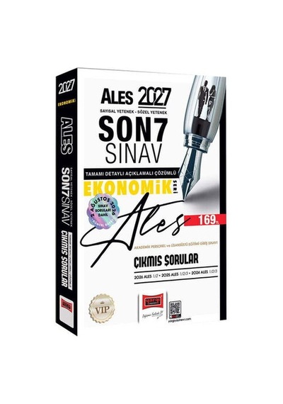 2027 Yargı 2027 Ales Çıkmış Sorular Son 7 Sınav Çözümlü Ekonomik Seri Yargı Yayınları