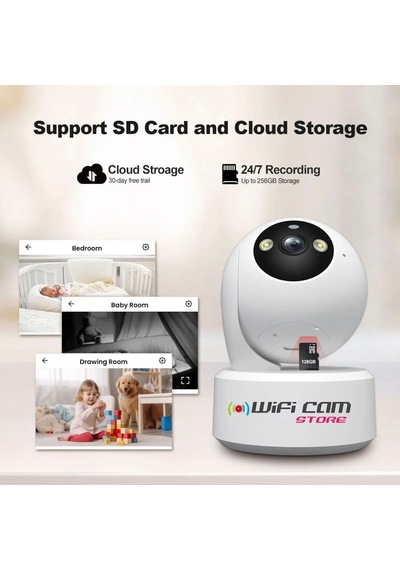 Inox X108 İç Ortam 3mp Wifi Akıllı Güvenlik Kamerası