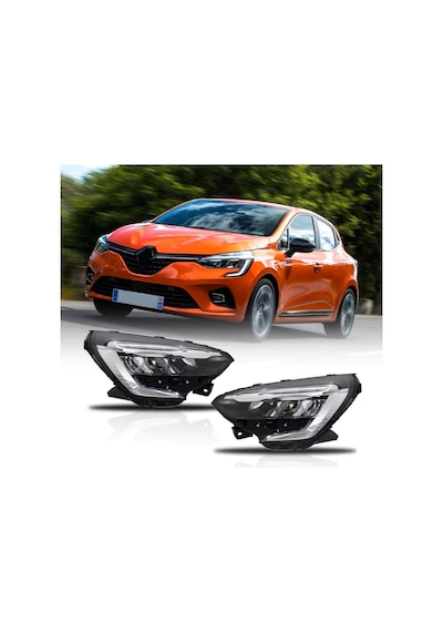 Renault Clio V 2021 Icon Paket Beyaz Çerçeve Sağ Far